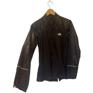 The North Face Women's  Running Jacket Reflective Lightweight Black Jacket SZ‎ M